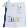 Papelería al por mayor de papelería transparente colorida A4 plástico PP Barra deslizante Cubierta de informe de la barra deslizante